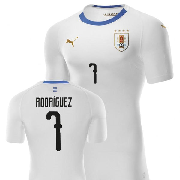 Men #7 Cristian Rodríguez Jersey Uruguay National 2018 FIFA World Cup Player - fastssd - Soccer Jersey - CrazyKill