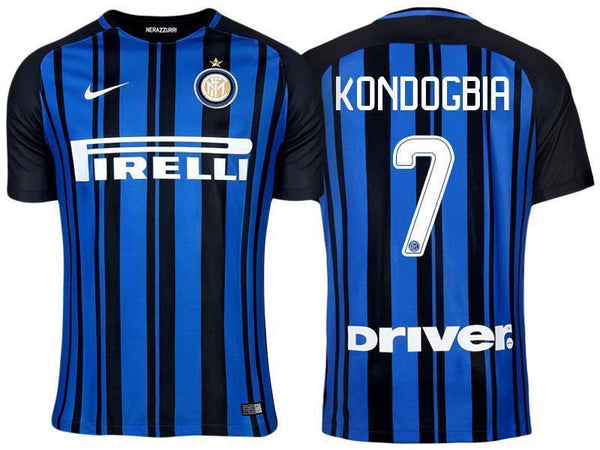 Men 7 Geoffrey Kondogbia Jersey Home Soccer Inter Milan FC Jersey 2018 Serie A - fastssd - Soccer Jersey - CrazyKill