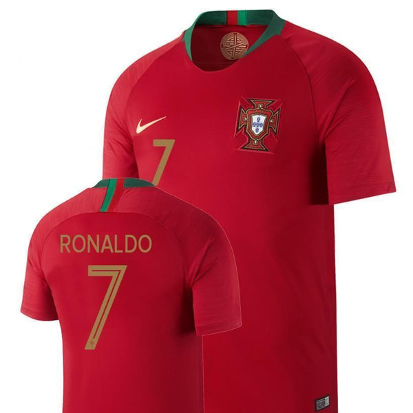 Men #7 Cristiano Ronaldo Jersey Home Portugal National 2018 FIFA World Cup - fastssd - Soccer Jersey - CrazyKill