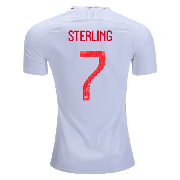 Men #7 Sterling Jersey Home England National 2018 FIFA World Cup - fastssd - Soccer Jersey - CrazyKill