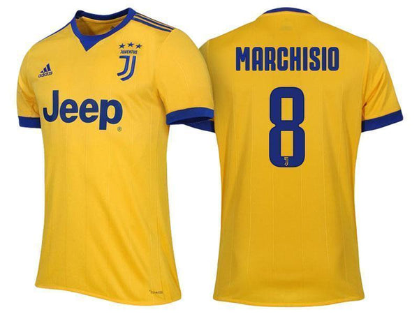 Men 8 Claudio Marchisio Jersey Away Soccer Juventus Jersey 2018 Serie A - fastssd - Soccer Jersey - CrazyKill