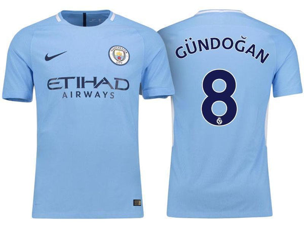 Men 8 Ilkay Gundogan Jersey Home Soccer Manchester City Jersey 2018 Premier League - fastssd - Soccer Jersey - CrazyKill