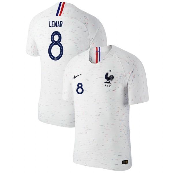 Men #8 Lemar Jersey White France National 2018 FIFA World Cup - fastssd - Soccer Jersey - CrazyKill