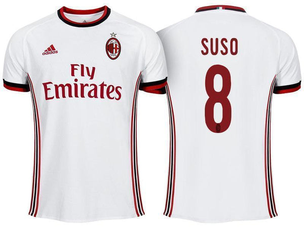 Men 8 Suso Jersey Away Soccer AC Milan Jersey 2018 Serie A - fastssd - Soccer Jersey - CrazyKill
