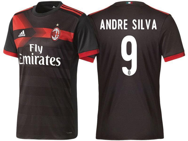 Men 9 Andre Silva Jersey Away Soccer AC Milan Jersey 2018 Serie A - fastssd - Soccer Jersey - CrazyKill