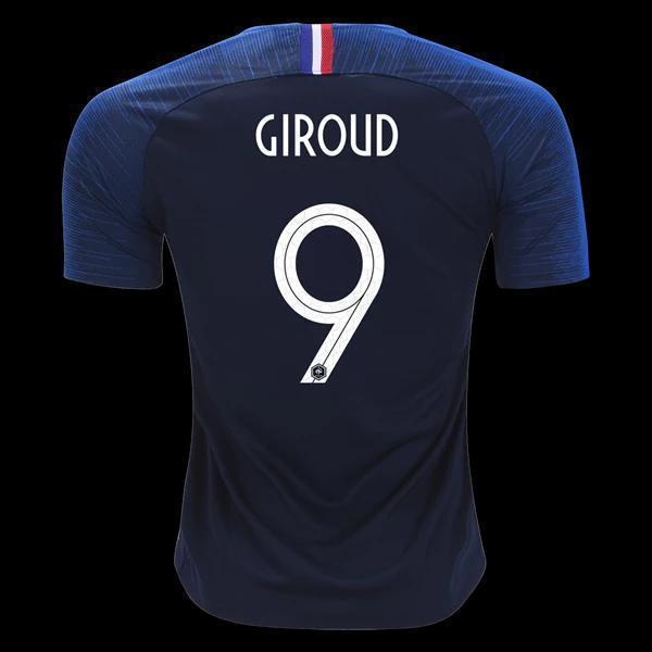 Men #9 Giroud Jersey Blue France National 2018 FIFA World Cup - fastssd - Soccer Jersey - CrazyKill