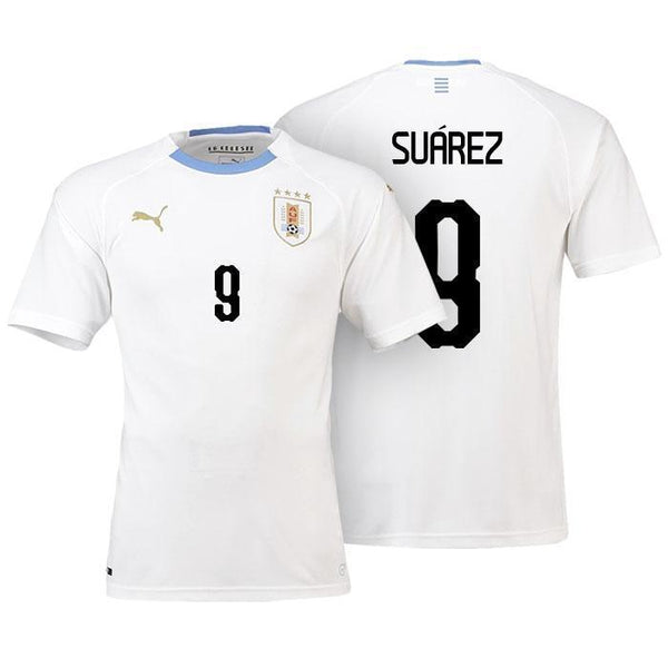 Men #9 Luis Suarez Jersey Uruguay National 2018 FIFA World Cup Player - fastssd - Soccer Jersey - CrazyKill
