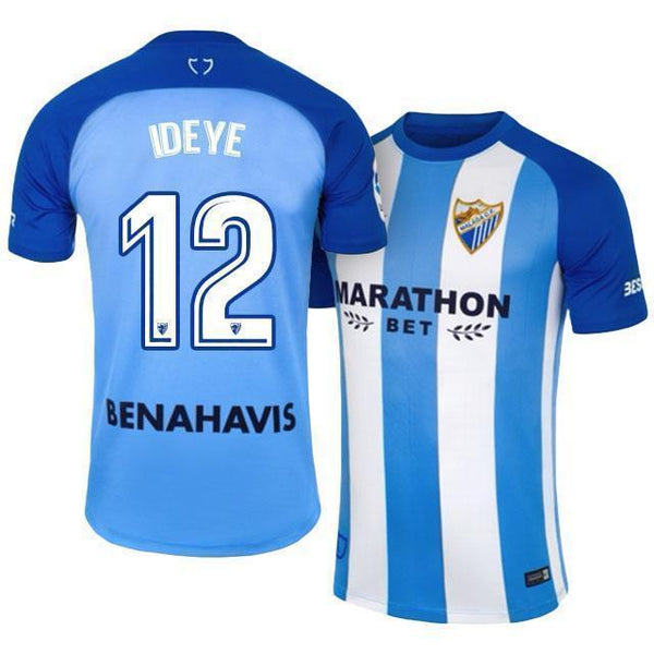 Men 12 Brown Ideye Jersey Soccer Malaga CF Jersey 2018 LaLiga - fastssd - Soccer Jersey - CrazyKill