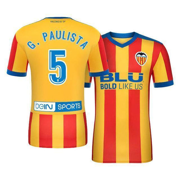 Men 5 Gabriel Paulista Jersey Soccer Valencia Jersey 2018 LaLiga - fastssd - Soccer Jersey - CrazyKill