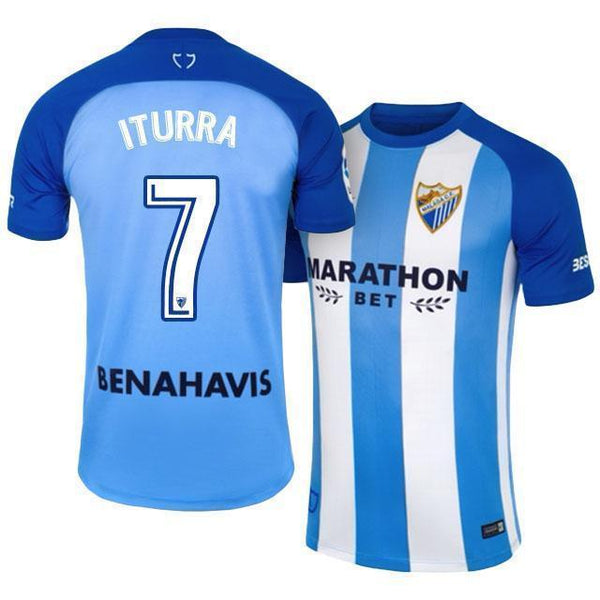 Men 7 Manuel Iturra Jersey Soccer Malaga CF Jersey 2018 LaLiga - fastssd - Soccer Jersey - CrazyKill