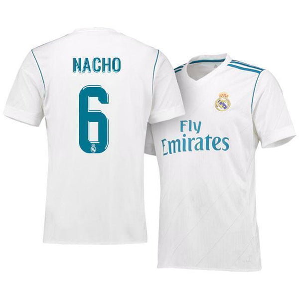 Men 6 Nacho Jersey Soccer Real Madrid Jersey 2018 LaLiga - fastssd - Soccer Jersey - CrazyKill