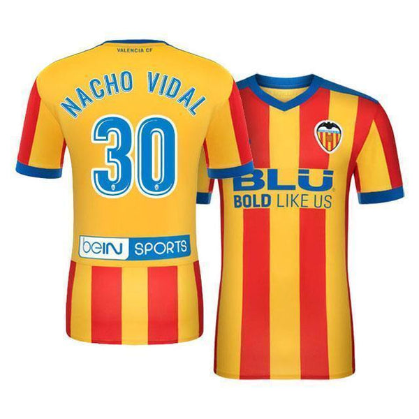 Men 30 Nacho Vidal Jersey Soccer Valencia Jersey 2018 LaLiga - fastssd - Soccer Jersey - CrazyKill