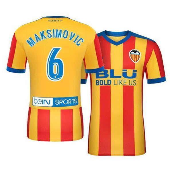 Men 6 Nemanja Maksimovic  Jersey Soccer Valencia Jersey 2018 LaLiga - fastssd - Soccer Jersey - CrazyKill