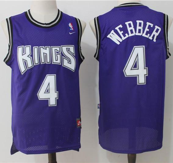 Men 4 Chris Webber Jersey Purple Sacramento Kings Swingman Jersey - fastssd - NBA Jersey - nRevo