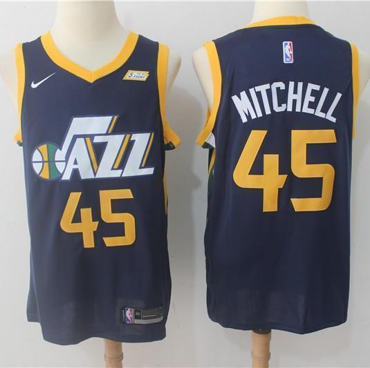 Men 45 Donovan Mitchell Jersey Black Utah Jazz Jersey Fanatics Swingman - fastssd - NBA Jersey - nRevo