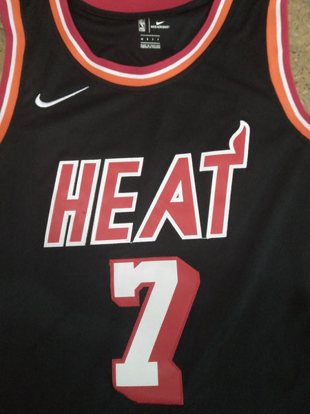 Men 07 Goran Dragic Jersey Black Miami Heat Jersey Swingman Fanatics