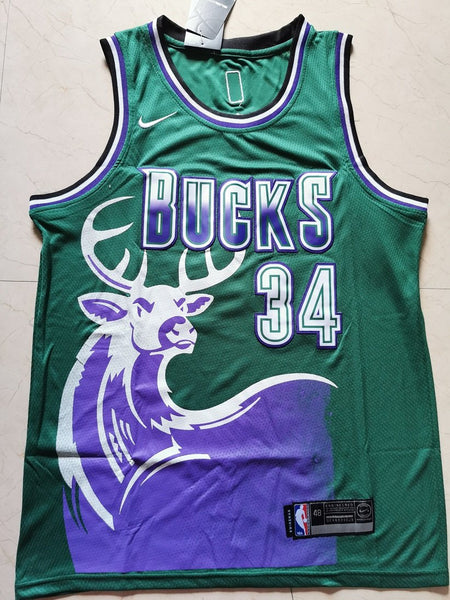 Men 34 Giannis Antetokounmpo Jersey Green Milwaukee Bucks Jersey Swingman Fanatics - fastssd - NBA Jersey - nRevo