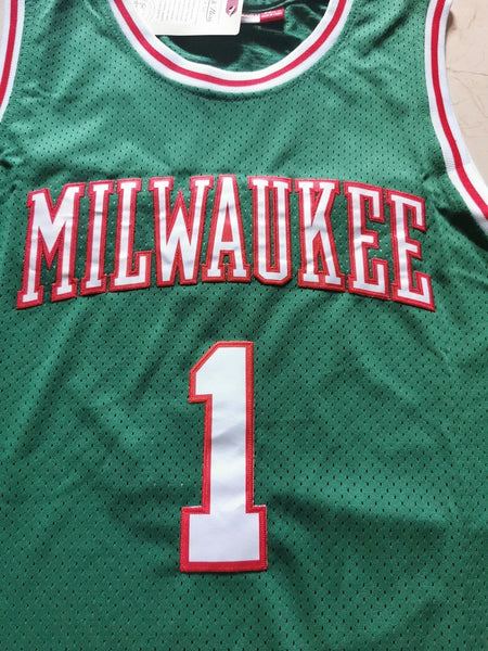 Men 01 Oscar Robertson Jersey Green Milwaukee Bucks Jersey Hardwood Classics - fastssd - NBA Jersey - nRevo