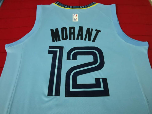 Men 12 Ja Morant Jersey Blue Memphis Grizzlies Jersey Throwback Swingman - fastssd - NBA Jersey - nRevo