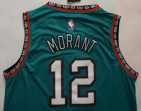 New Men 12 Ja Morant Jersey Green Vancouver Grizzlies Throwback Swingman - fastssd - NBA Jersey - nRevo