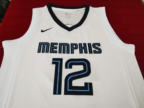 New Men 12 Ja Morant Jersey White Memphis Grizzlies Jersey Throwback Swingman - fastssd - NBA Jersey - nRevo