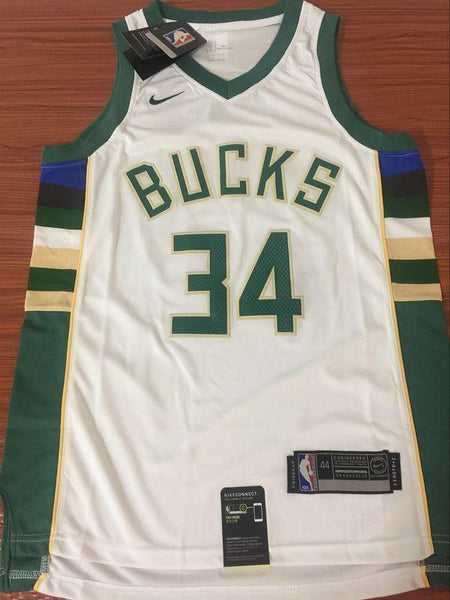 Men 34 Giannis Antetokounmpo Jersey White&Green Milwaukee Bucks Fanatics - fastssd - NBA Jersey - nRevo