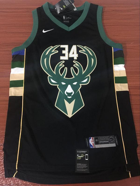 Men 34 Giannis Antetokounmpo Bucks Jersey Black Milwaukee Bucks Fanatics - fastssd - NBA Jersey - nRevo