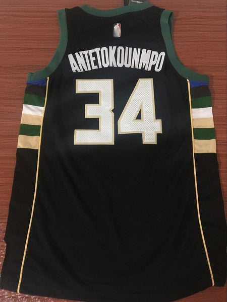 Men 34 Giannis Antetokounmpo Bucks Jersey Black Milwaukee Bucks Fanatics - fastssd - NBA Jersey - nRevo