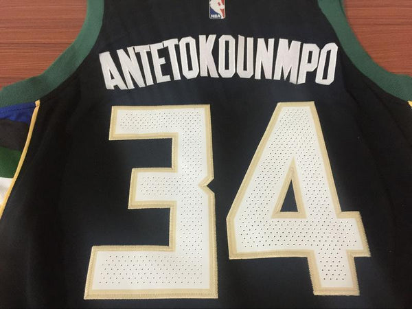 Men 34 Giannis Antetokounmpo Bucks Jersey Black Milwaukee Bucks Fanatics - fastssd - NBA Jersey - nRevo
