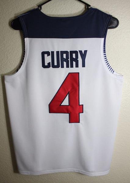 Men 4 Stephen Curry Jersey White USA Dream Team Swingman Jersey - fastssd - NBA Jersey - nRevo
