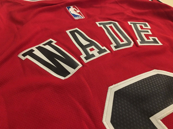 Men 3 Dwyane Wade Jersey Red Chicago Bulls jersey Throwback Swingman - fastssd - NBA Jersey - nRevo