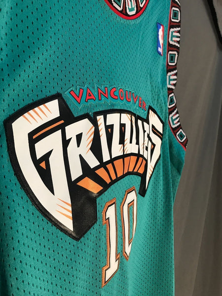 Men 10 Mike Bibby Jersey Green Vancouver Grizzlies Throwback Swingman - fastssd - NBA Jersey - nRevo