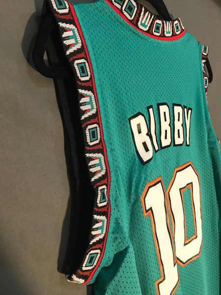 Men 10 Mike Bibby Jersey Green Vancouver Grizzlies Throwback Swingman - fastssd - NBA Jersey - nRevo