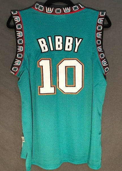 Men 10 Mike Bibby Jersey Green Vancouver Grizzlies Throwback Swingman - fastssd - NBA Jersey - nRevo
