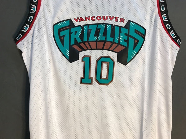 Men 10 Mike Bibby Jersey White Vancouver Grizzlies Jersey Swingman - fastssd - NBA Jersey - nRevo