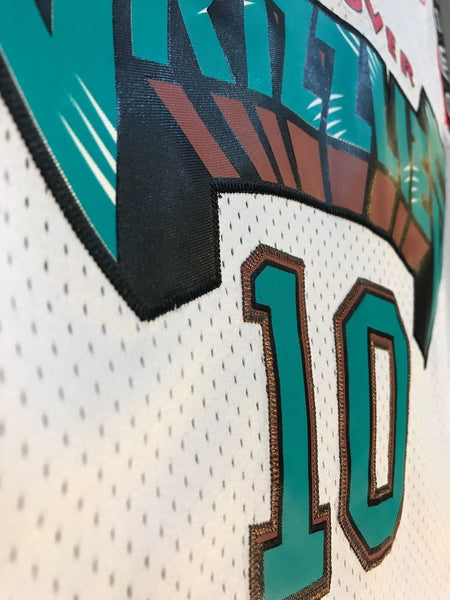 Men 10 Mike Bibby Jersey White Vancouver Grizzlies Jersey Swingman - fastssd - NBA Jersey - nRevo