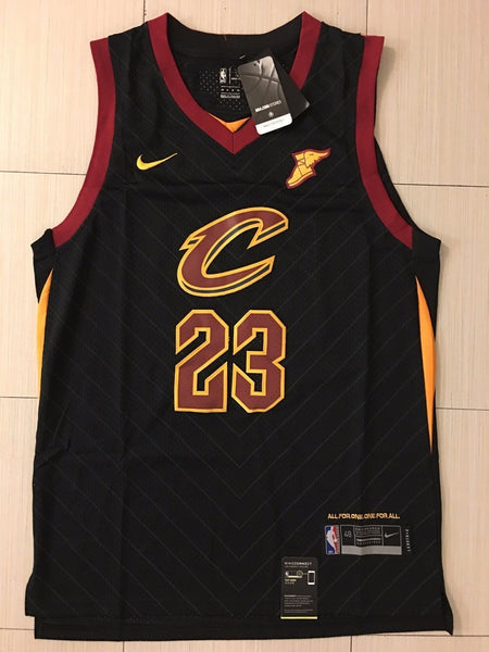 Men Cleveland Cavaliers 23 Lebron James Jersey Black Authentic Player version - fastssd - NBA Jersey - nRevo