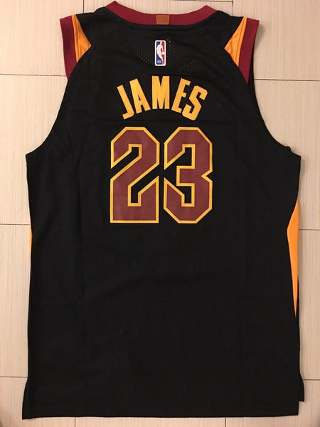 Men Cleveland Cavaliers 23 Lebron James Jersey Black Authentic Player version - fastssd - NBA Jersey - nRevo