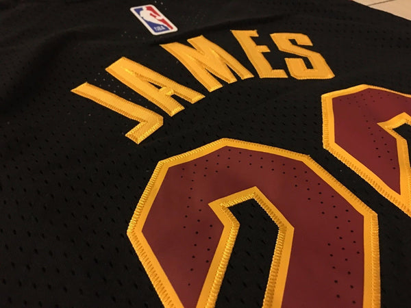 Men Cleveland Cavaliers 23 Lebron James Jersey Black Authentic Player version - fastssd - NBA Jersey - nRevo
