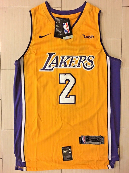 Men 2 Lonzo Ball Jersey Yellow Los Angeles Lakers Jersey Swingman - fastssd - NBA Jersey - nRevo