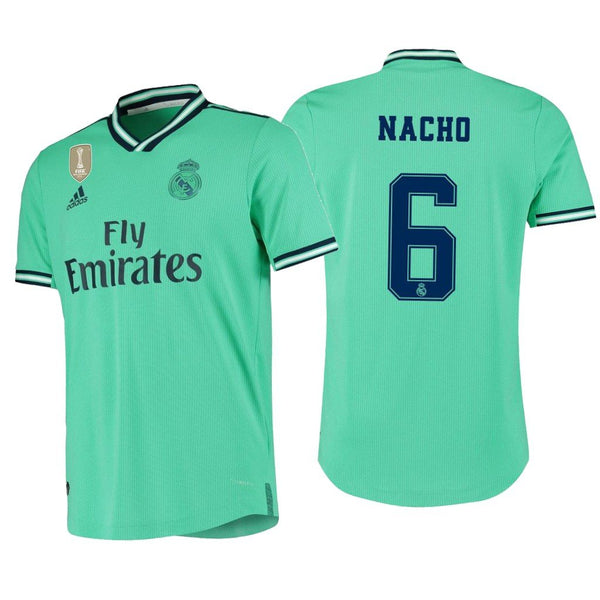 Men 06 Nacho Jersey Green Away Real Madrid Jersey Laliga 2020 - fastssd - Soccer Jersey - CrazyKill