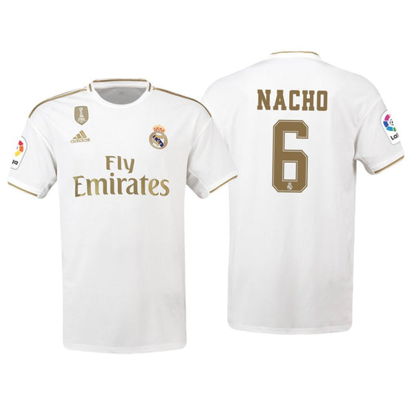 Men 06 Nacho Jersey White Home Real Madrid Jersey LaLiga 2020 - fastssd - Soccer Jersey - CrazyKill