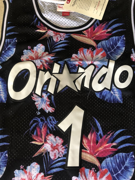 Men 01 Penny Hardaway Jersey Ness Floral Fashion Orlando Magic Jersey Hardwood Classics - fastssd - NBA Jersey - nRevo