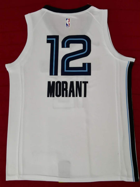 New Men 12 Ja Morant Jersey White Memphis Grizzlies Jersey Throwback Swingman - fastssd - NBA Jersey - nRevo