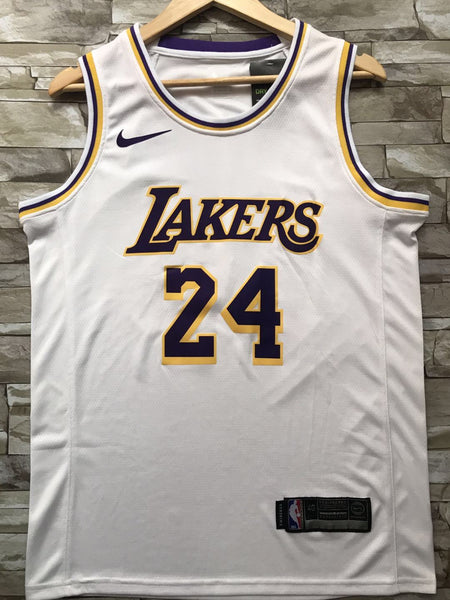 New Men 24 Kobe Bryant Jersey White Los Angeles Lakers Swingman Jersey - fastssd - NBA Jersey - nRevo