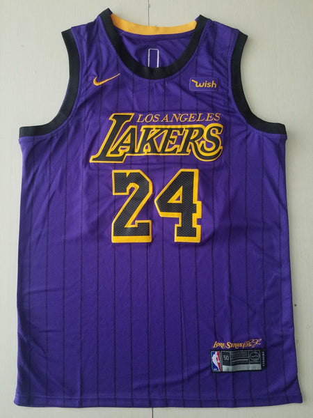 New Men 24 Kobe Bryant Jersey Purple Los Angeles Lakers Swingman City Edition - fastssd - NBA Jersey - nRevo