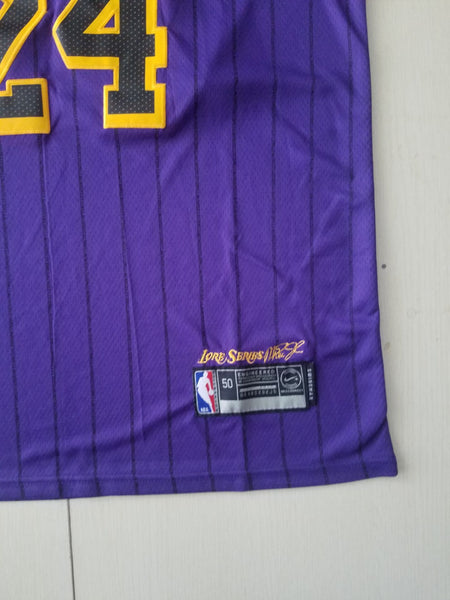 New Men 24 Kobe Bryant Jersey Purple Los Angeles Lakers Swingman City Edition - fastssd - NBA Jersey - nRevo