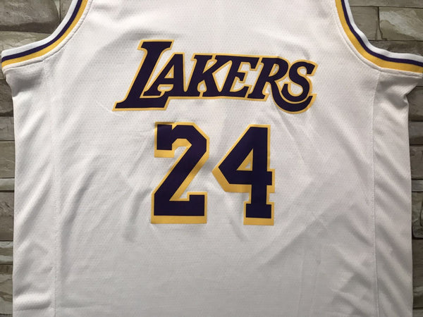 New Men 24 Kobe Bryant Jersey White Los Angeles Lakers Swingman Jersey - fastssd - NBA Jersey - nRevo