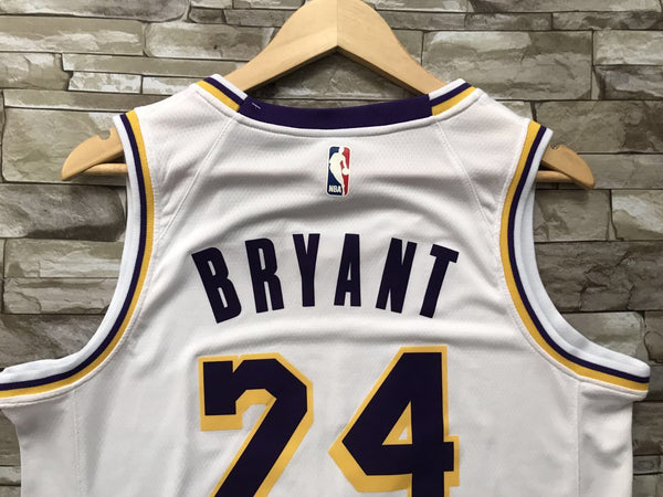 New Men 24 Kobe Bryant Jersey White Los Angeles Lakers Swingman Jersey - fastssd - NBA Jersey - nRevo