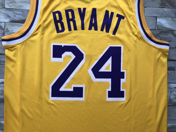 New Men 24 Kobe Bryant Jersey Yellow Los Angeles Lakers Swingman Jersey - fastssd - NBA Jersey - nRevo